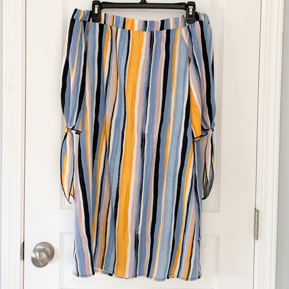 Bar III off the shoulder mini dress